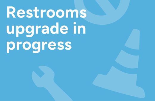 Food court restroom upgrade underway