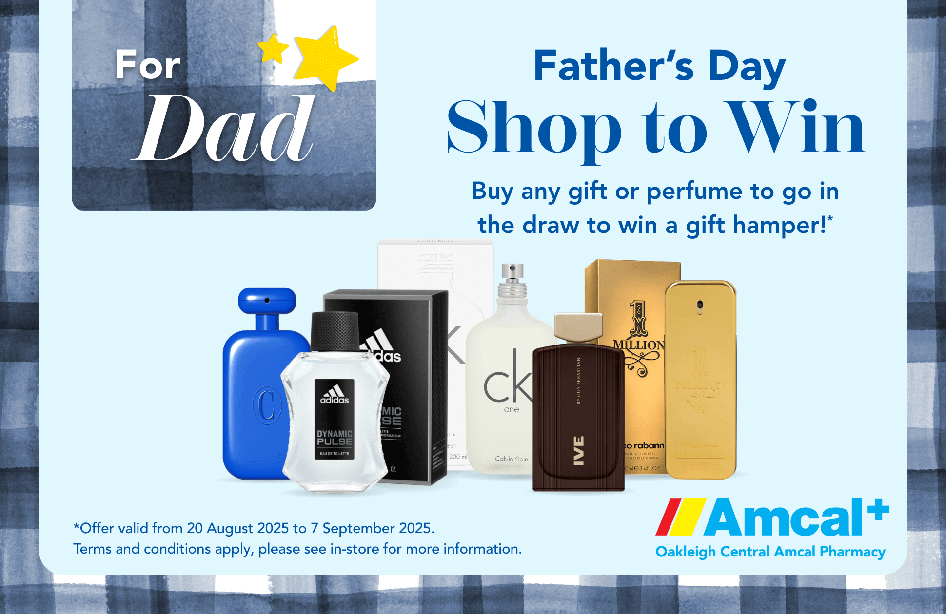 Shop To Win This Father's Day At Amcal Pharmacy