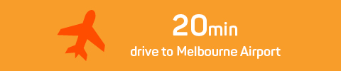 20min drive from melbourne airport