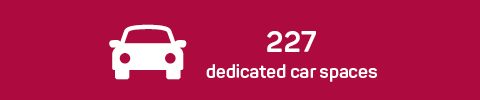 227 car spaces 