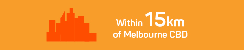 15km of melbourne cbd