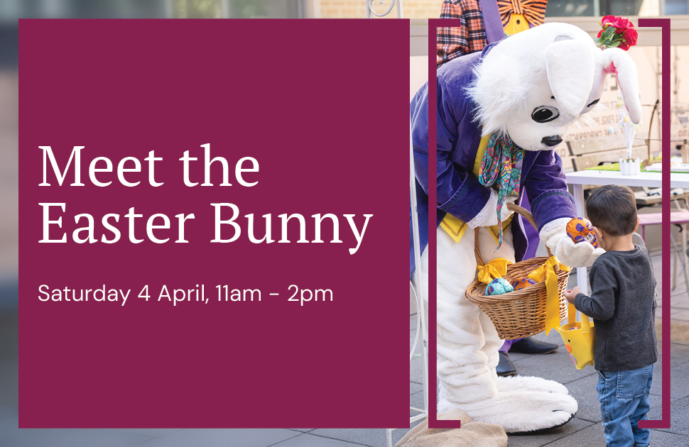 Hop into Bankstown Central to meet the Easter Bunny