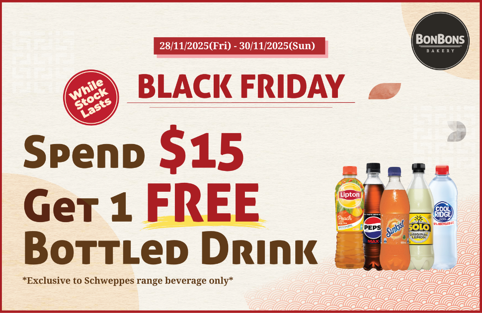 Bonbons Bakery Black Friday Schweppes Drink Special