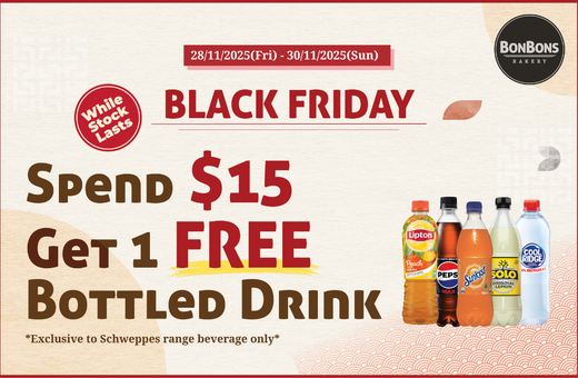 Bonbons Bakery Black Friday Schweppes Drink Special