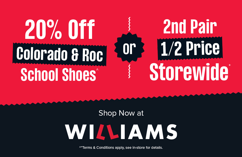 Williams | Australia's Biggest Back To School Sale