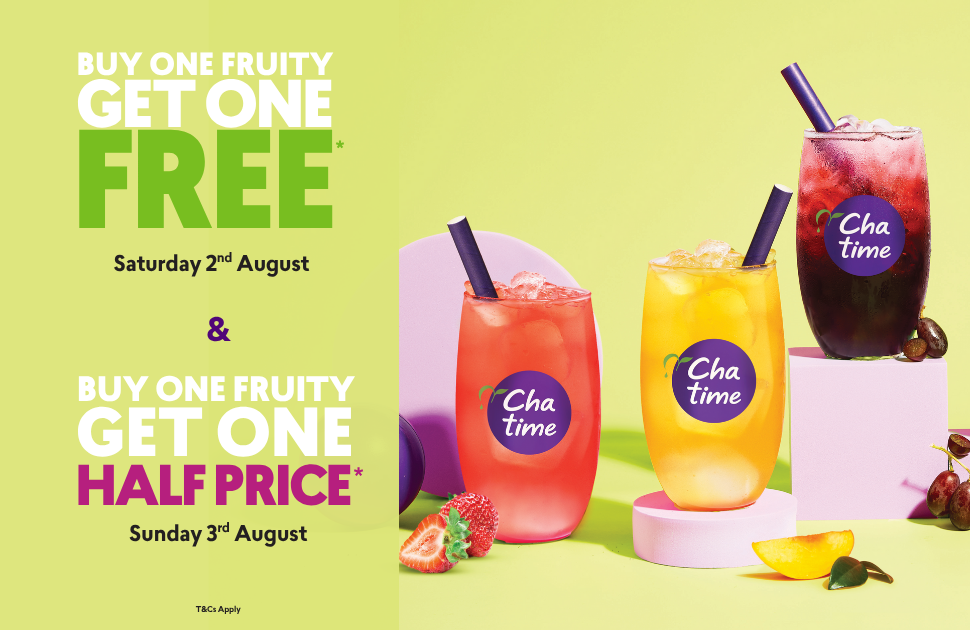 Chatime Buy One, Get One Free & Buy One, Get One 50% Off
