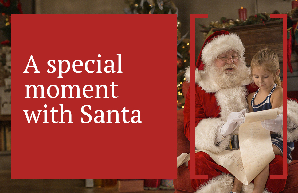A special moment with Santa