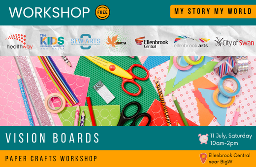 Vision Board Paper Craft Workshop hosted by Ellenbrook Arts