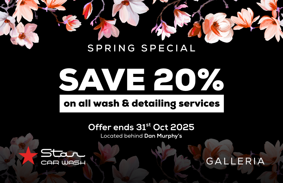 20% off ALL services at Star Car Wash Galleria