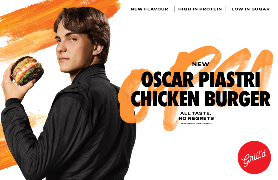  Grill'd | The NEW Oscar Piastri Chicken Burger is here