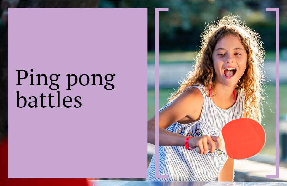 Youth ping pong battles