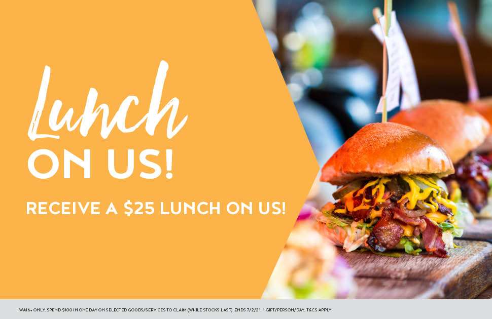 Lunch on us!