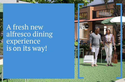 Works have begun on the Alfresco Dining Precinct