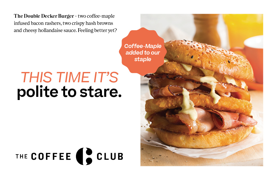 The Coffee Club's Delicious Burgers