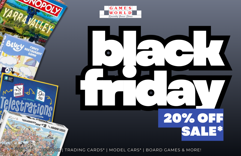 Games World 20% Off In-Store & Online*