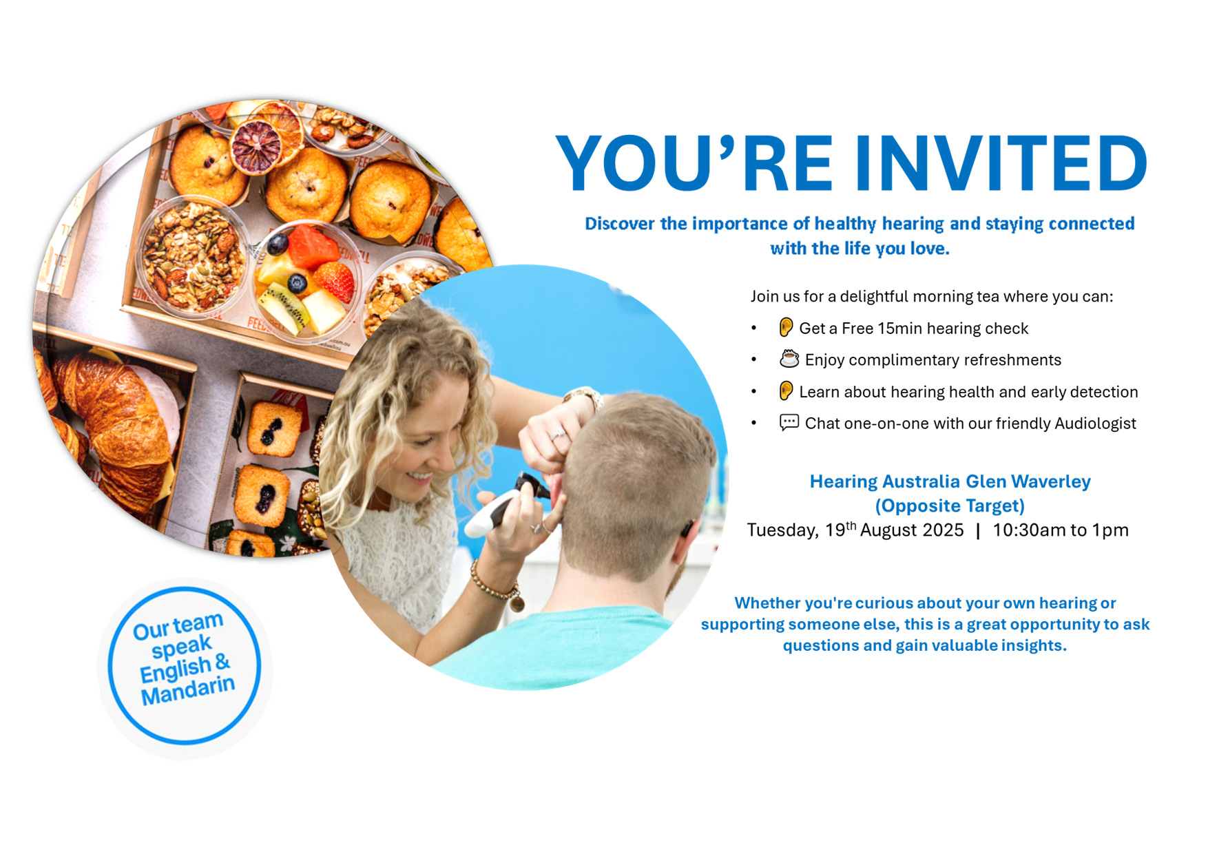 You're Invited To A Morning Tea With Hearing Australia