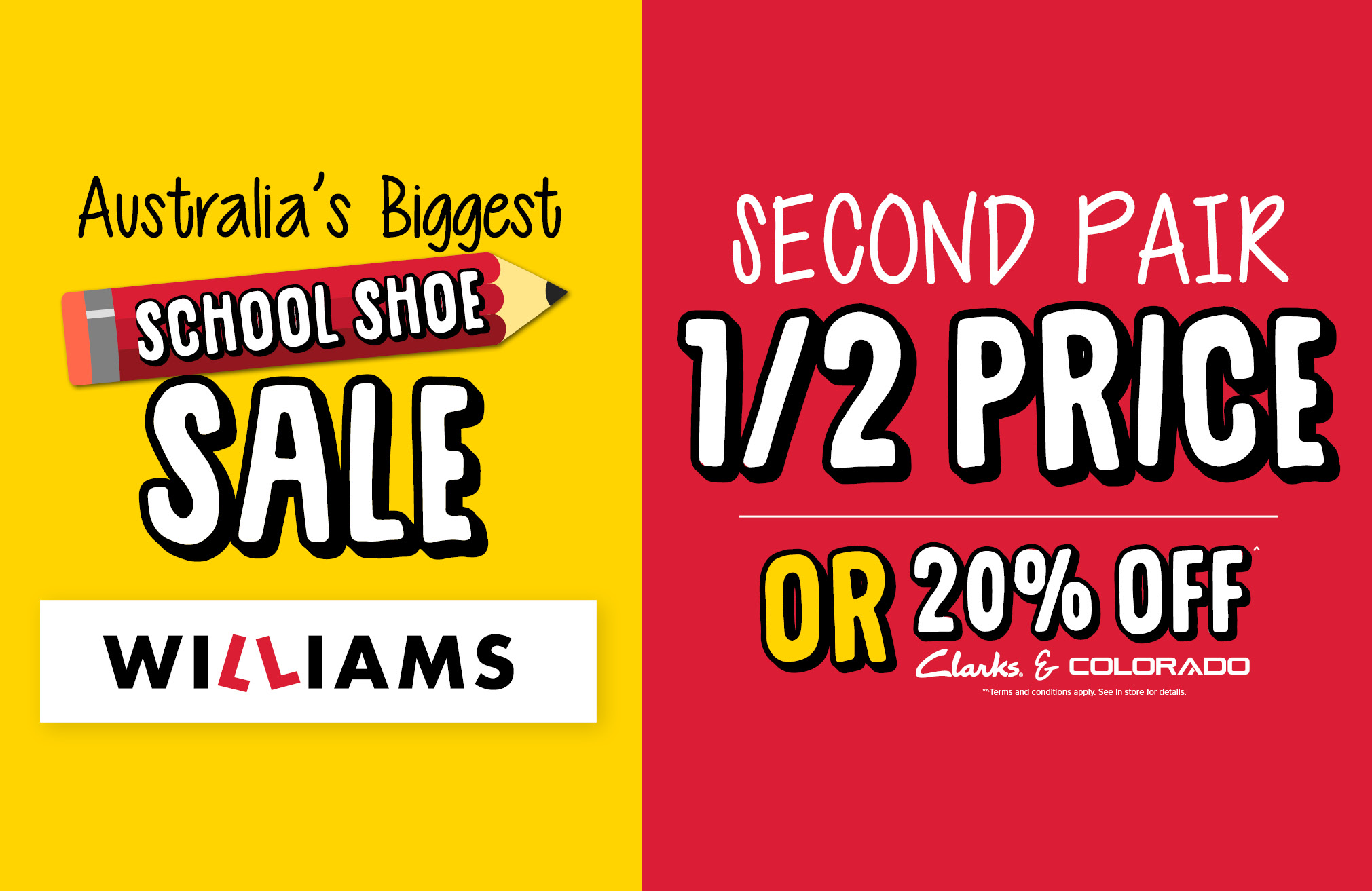 Williams Back to School offer