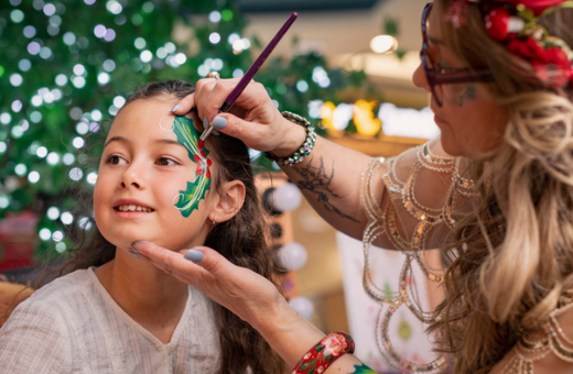 Festive Face Painting at The Glen 