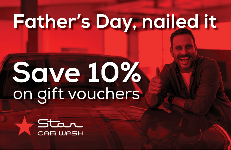 Star Car Wash Father's Day Promotion