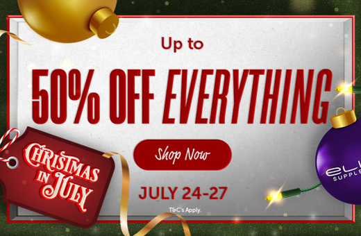 Elite Supplements Christmas in July Up to 50% off STOREWIDE*