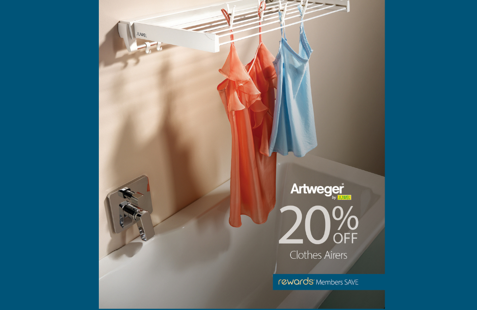 Howards Storage World Members Save 20% on Artweger Clothes Airers