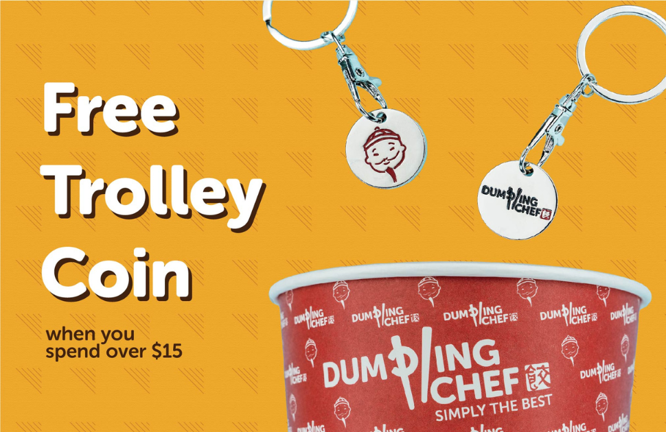 Dumpling Chef Spend $15 & Get a Free Trolley Coin