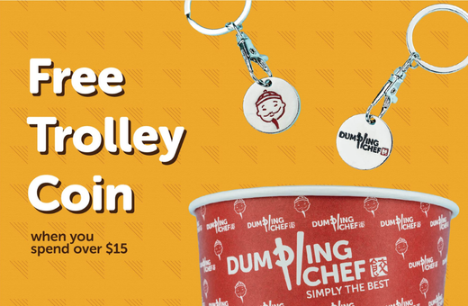 Dumpling Chef Spend $15 & Get a Free Trolley Coin