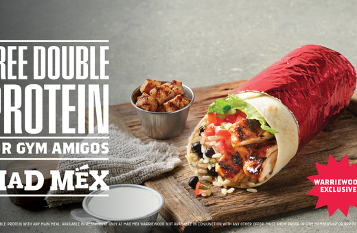 DOUBLE the protein. 
