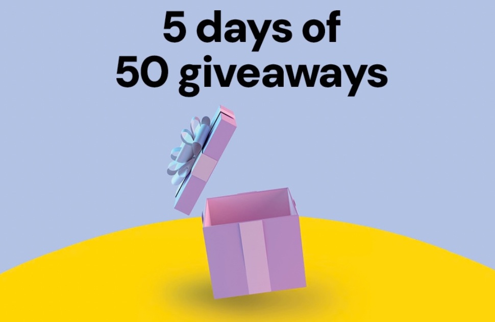 5 Days of 50 Giveaways is Back!