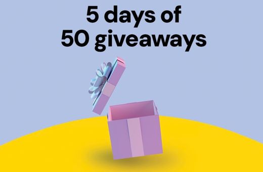  5 Days of 50 Giveaways is Back! 