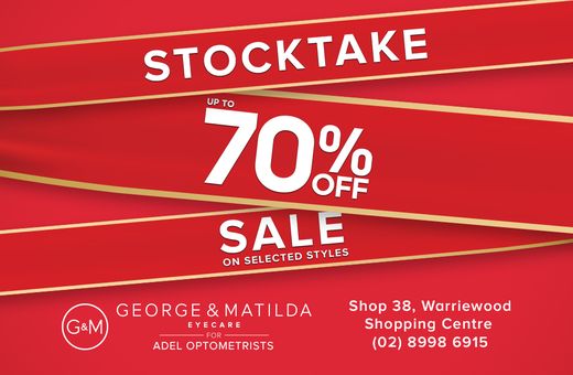 George & Matilda Stocktake Sale 