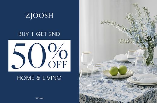 Buy 1 Get 2nd 50% OFF Home & Living