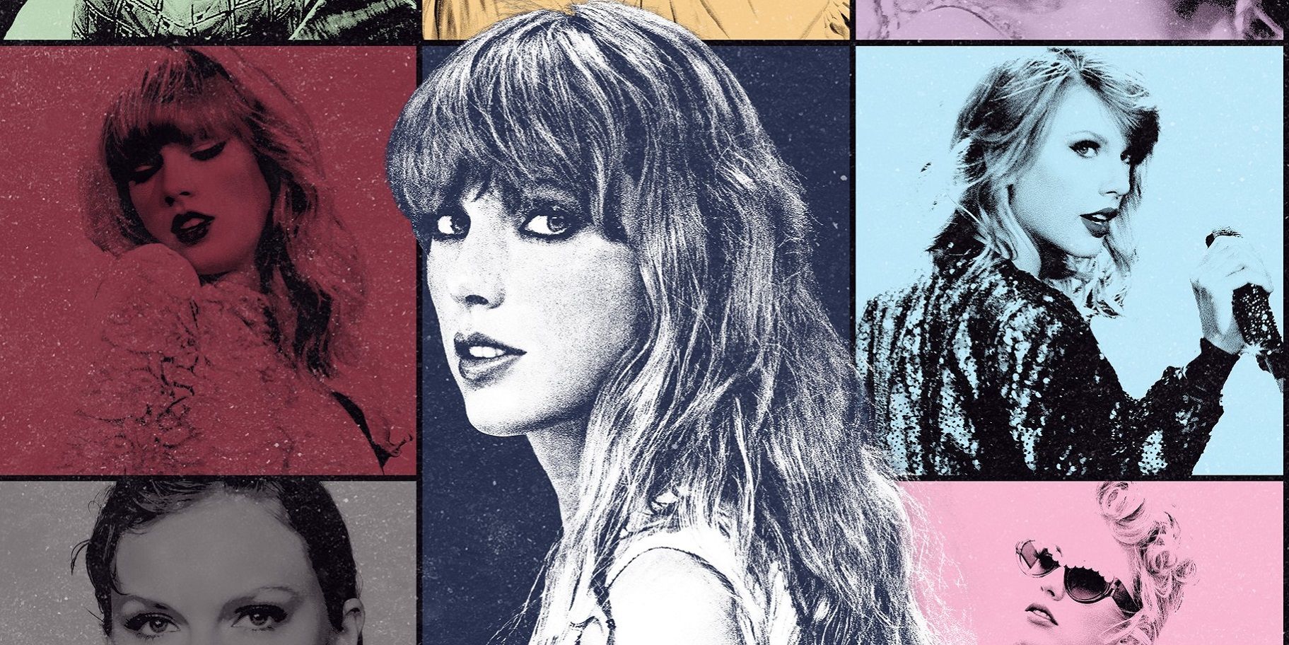 Vibrant Drawing of Taylor Swift from '1989