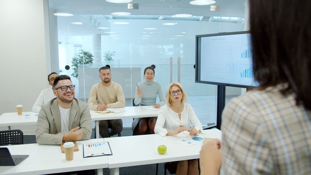 Employees attending a workplace diversity training workshop