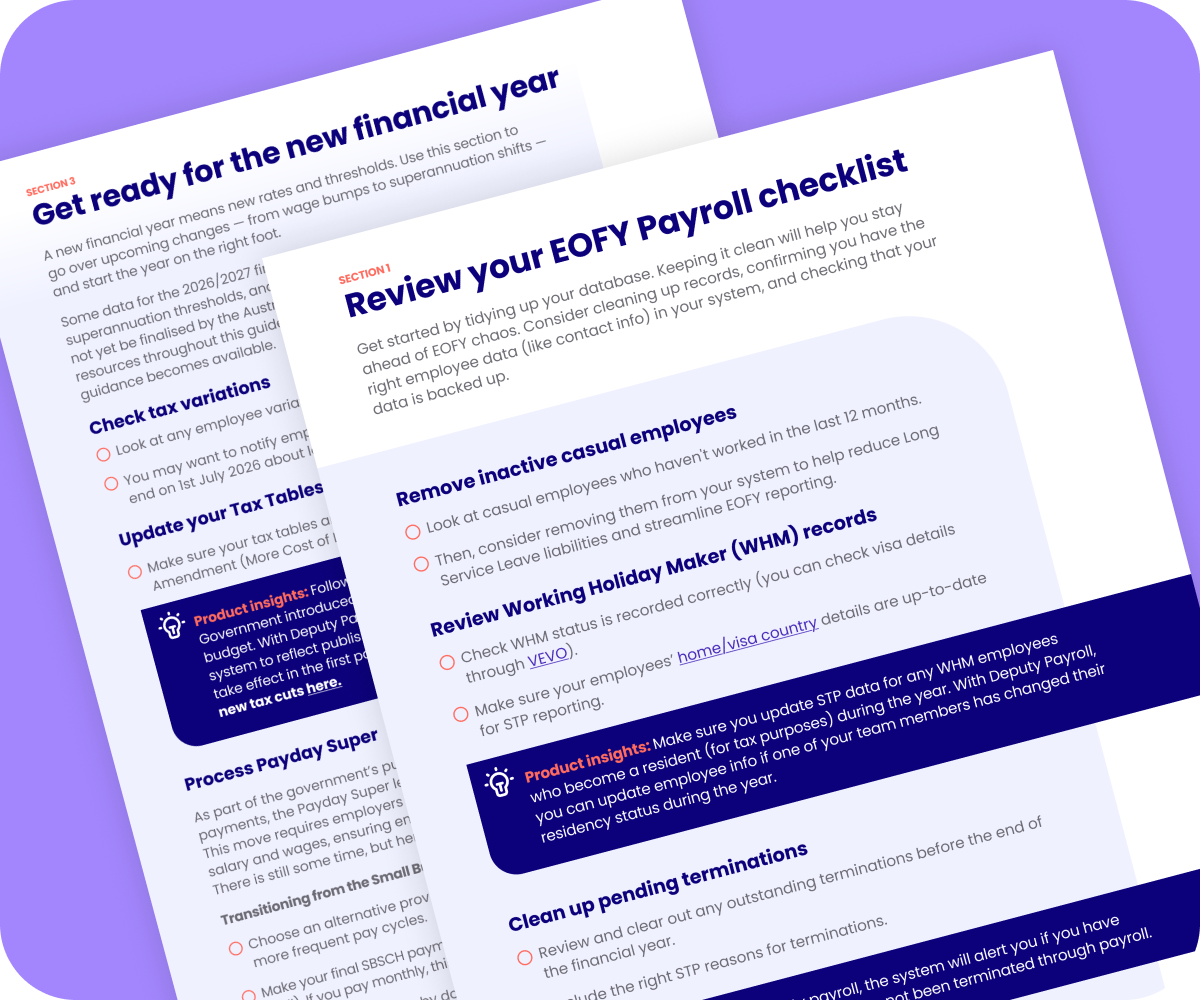 eofy payroll reporting, checklist