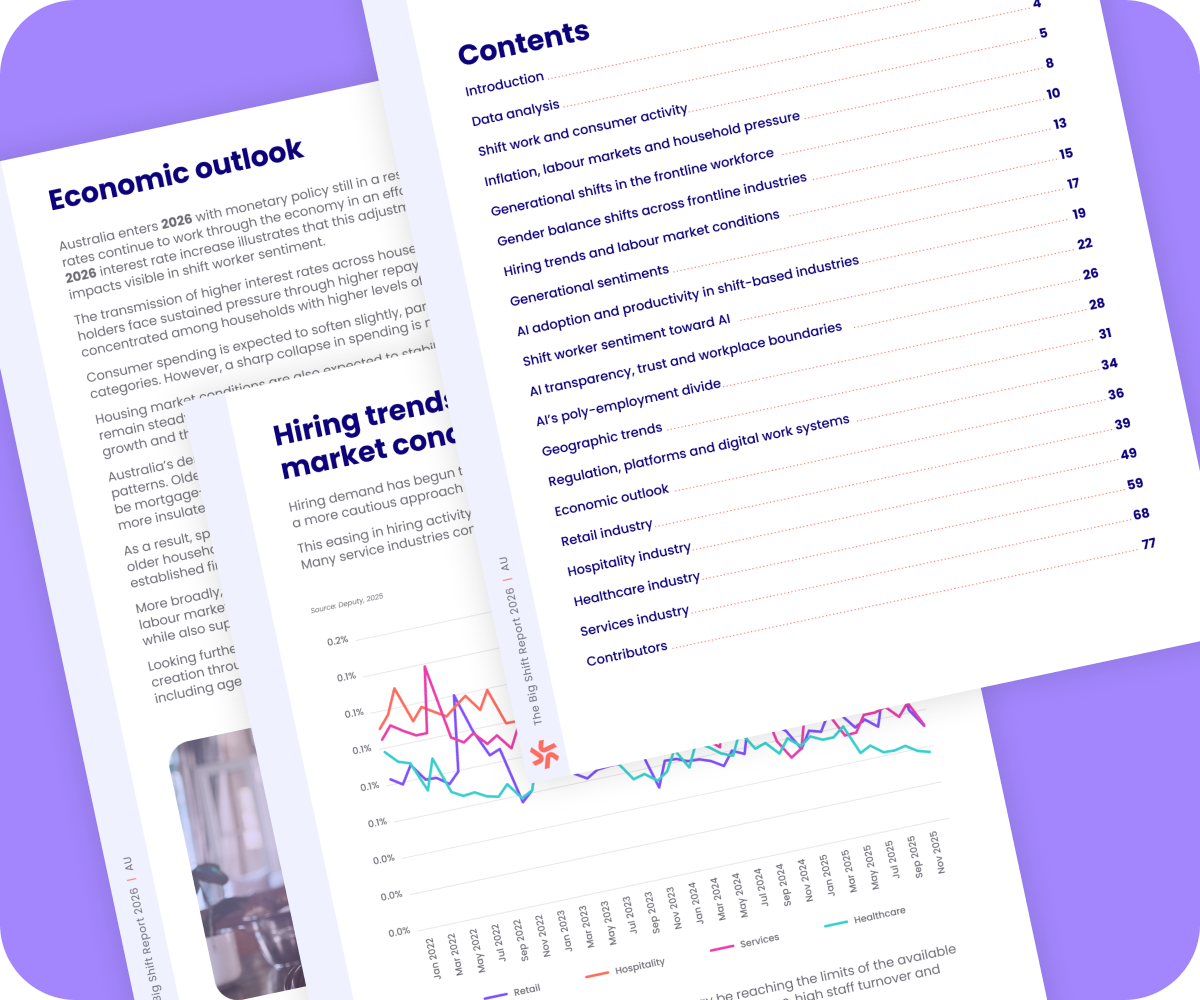report preview, changing frontline work patterns Australia, changing shift work trends