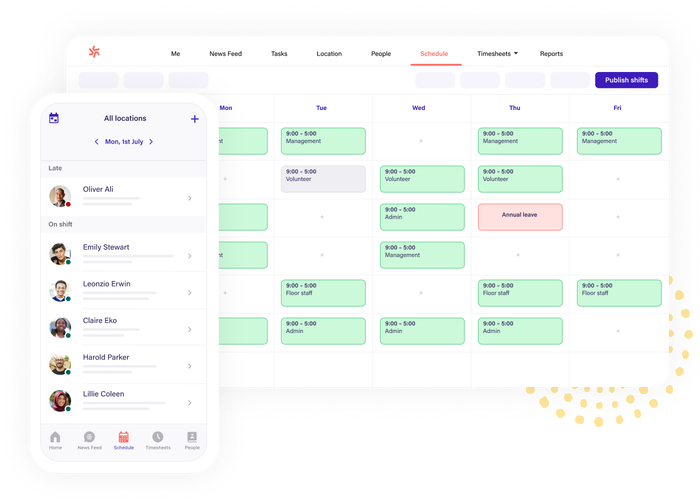 Scheduling for non-profit & charity organizations