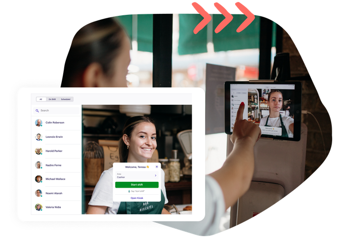 Employee time clock software