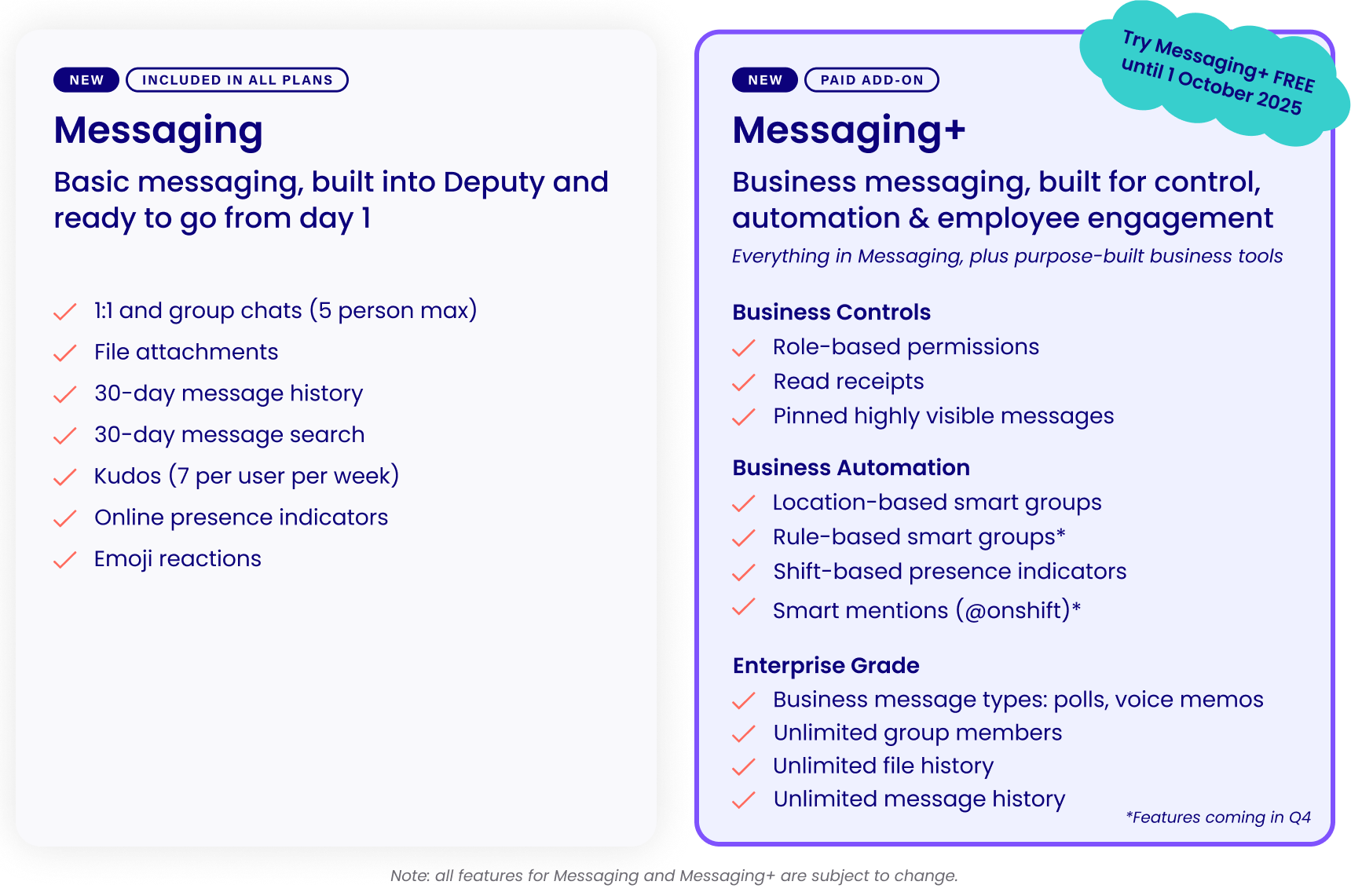 Deputy Messaging+
