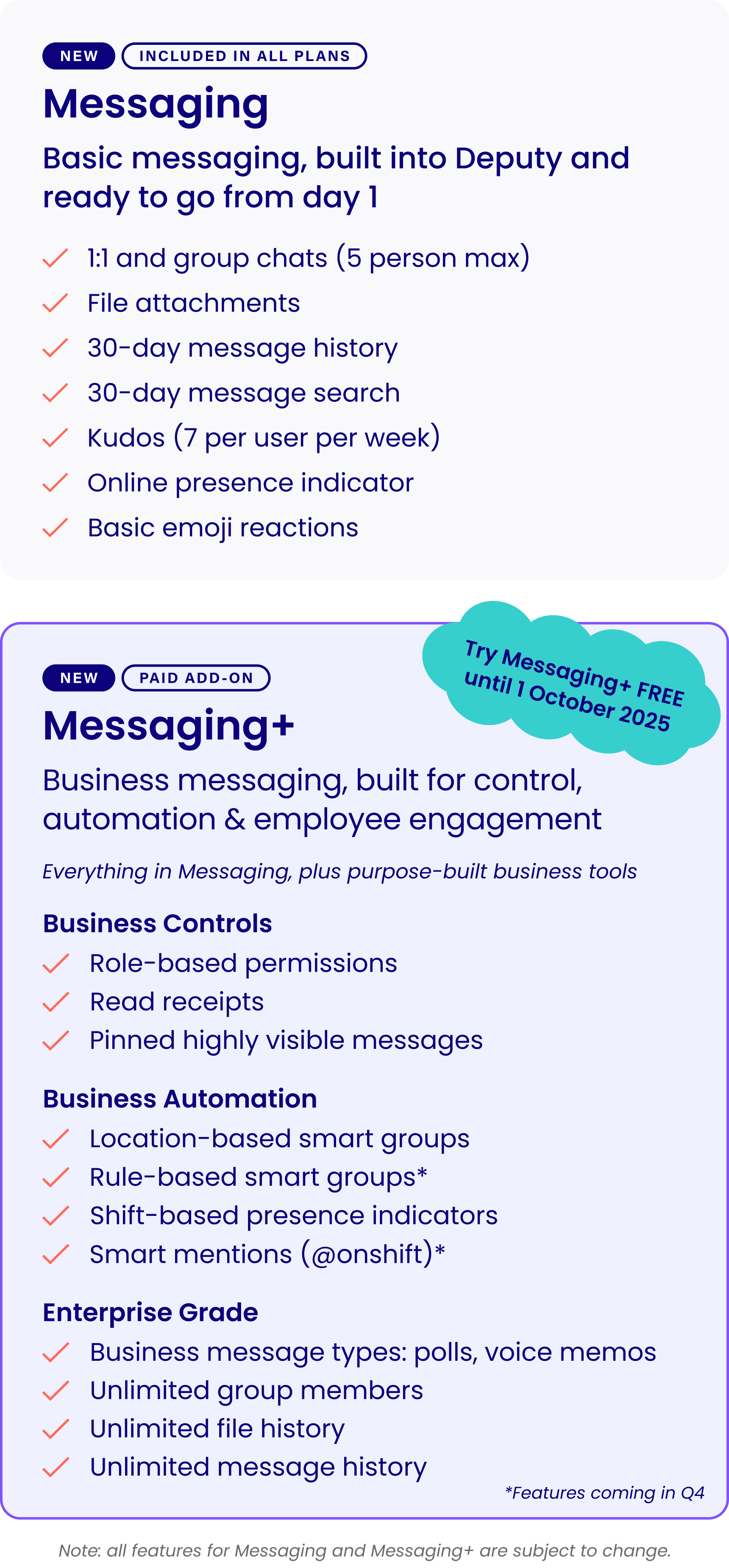 Deputy Messaging+