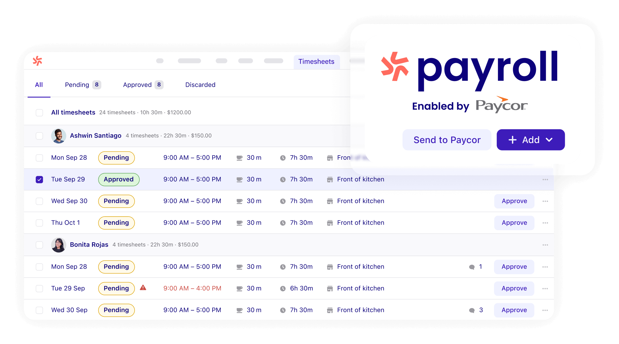 Deputy Payroll enabled by Paycor