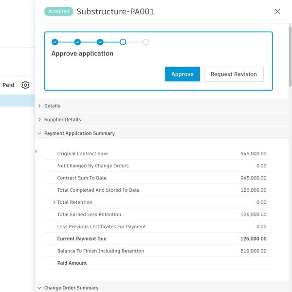 Logiciel de suivi des coûts et des dépenses de construction.