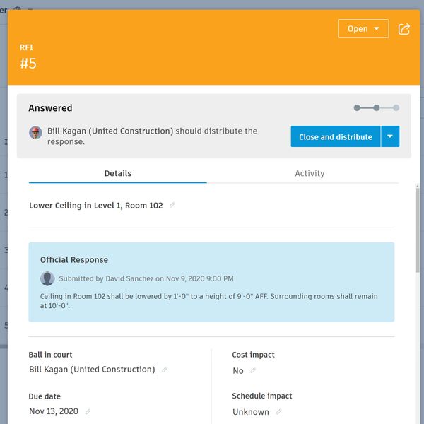 建設情報提供依頼管理追跡による透明性の提供