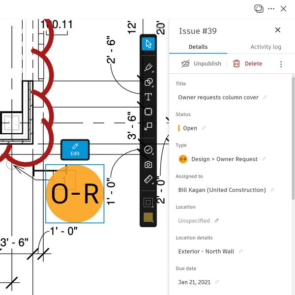 建設向けドキュメント管理の設計レビュー ツール。