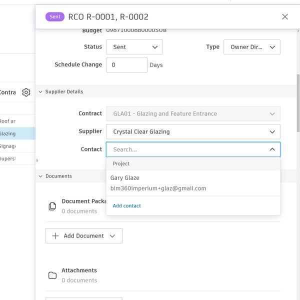 Accès des sous-traitants et des fournisseurs dans un logiciel de gestion des coûts de construction.
