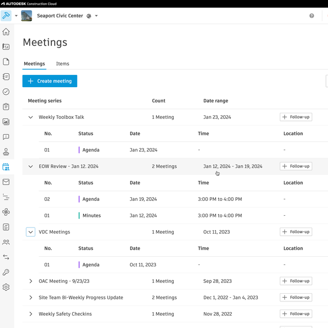 Construction Meeting Minutes Software