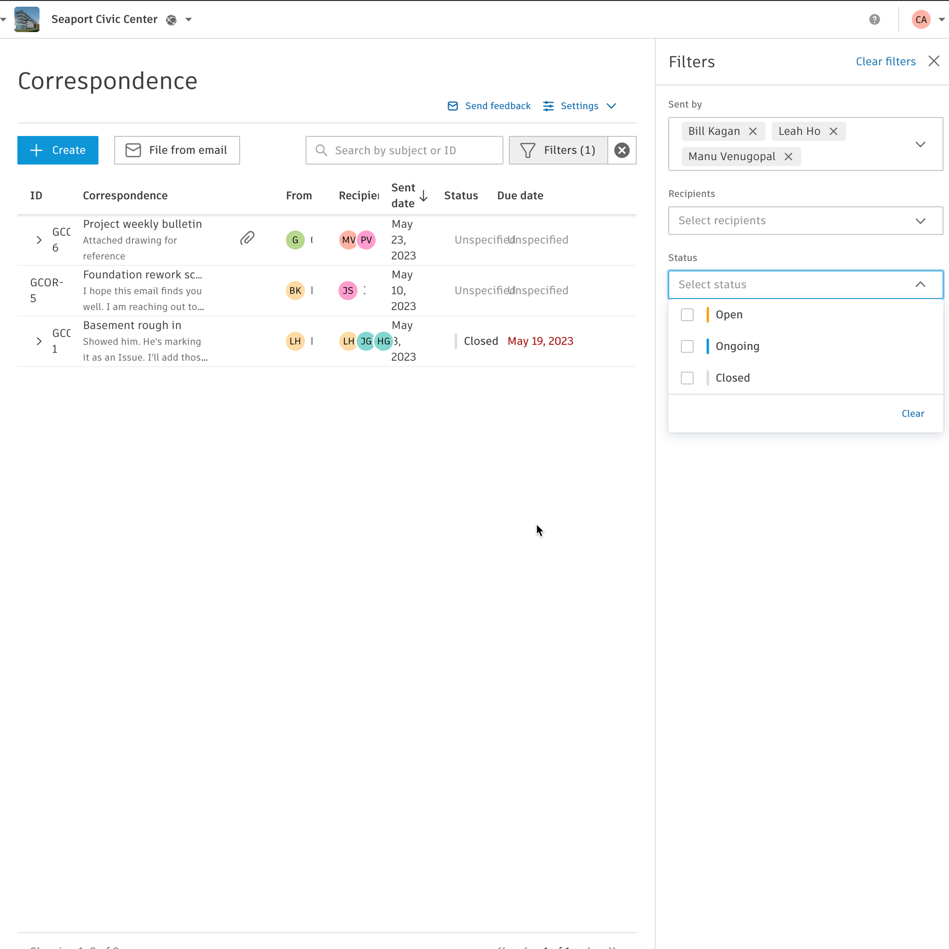 OAC meeting software in Construction Meetings Record Software.