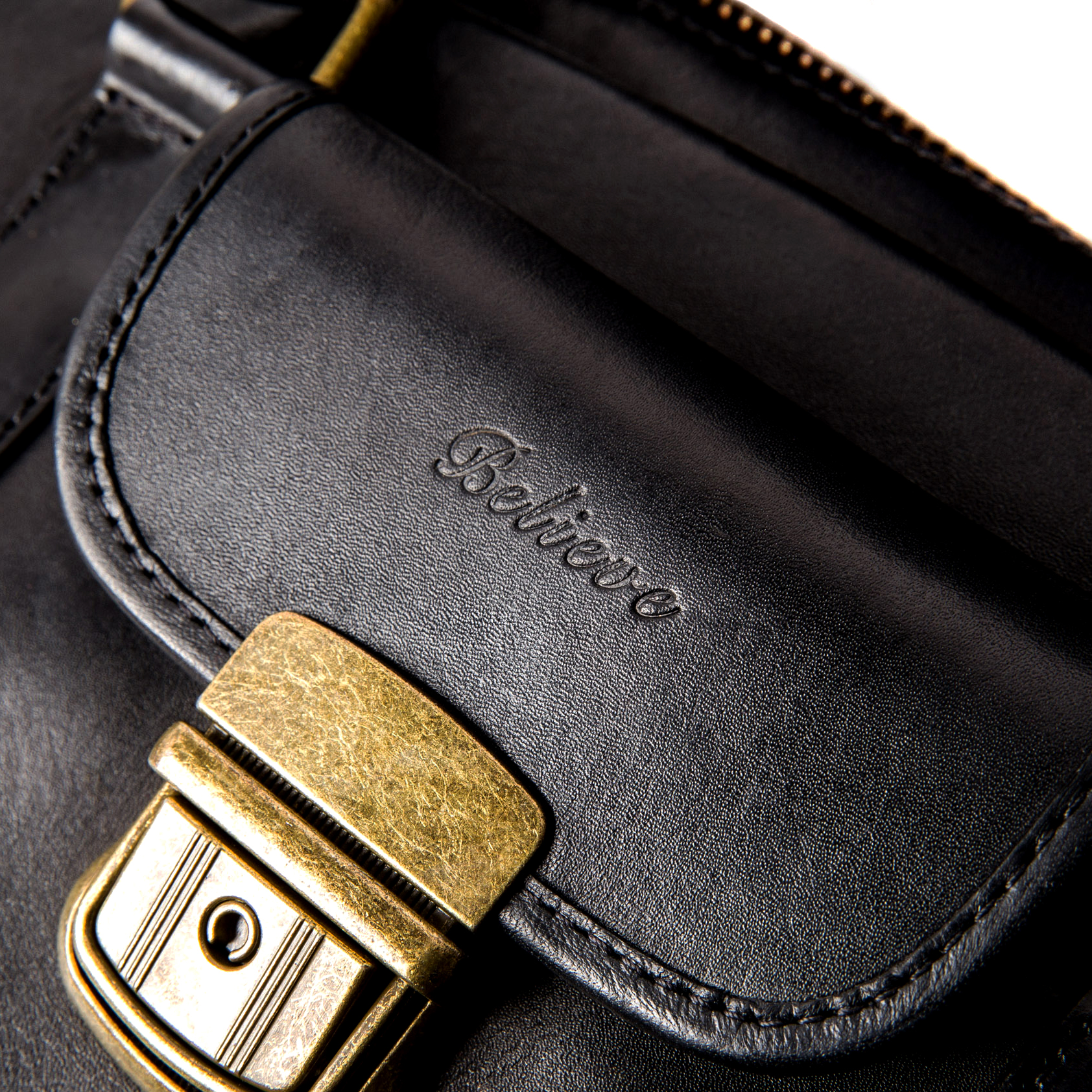 leather embossed bag