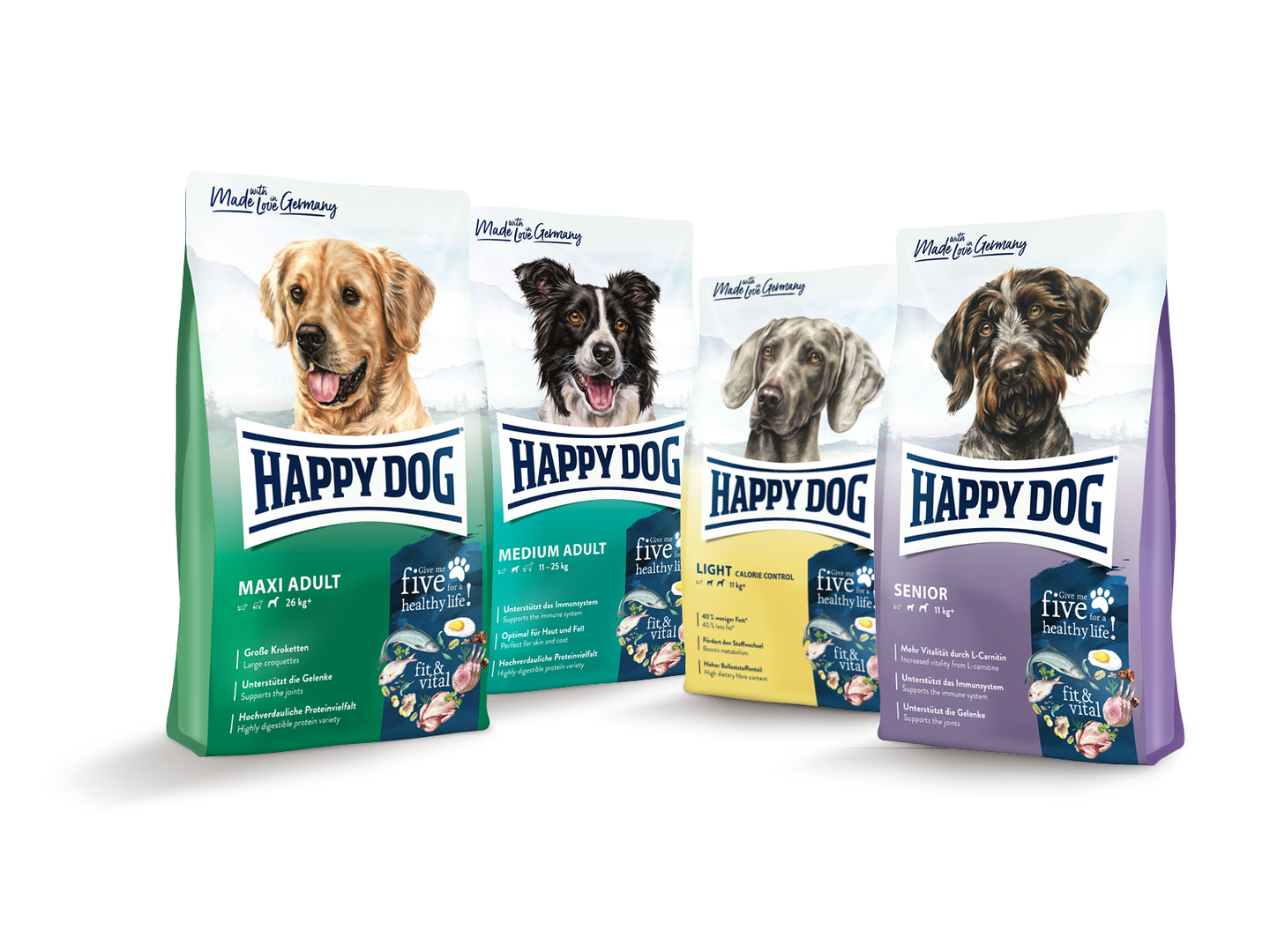 Happy Dog fit & vital Packshots