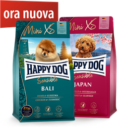 Alimenti secchi per cani di taglia toy: Happy Dog Mini XS Bali e Japan Happy Dog Mini XS Bali e Japan